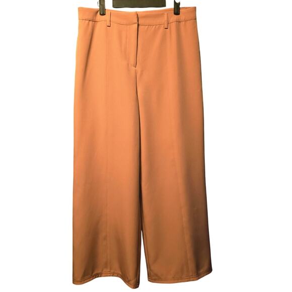 Avec les Filles pink wide leg cropped pants size 10 - Picture 1 of 5